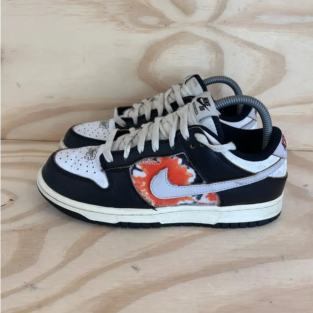 Nike SB Dunk Low Huf San Francisco Sneakers Black/White Big Kid's 6.5 FD8775-001